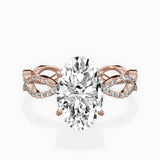 Infinity Band Vintage Style Engagement Ring