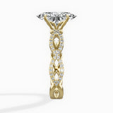 Infinity Band Vintage Style Engagement Ring
