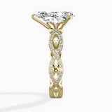 Infinity Band Vintage Style Engagement Ring