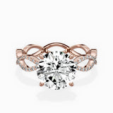Infinity Band Vintage Style Engagement Ring
