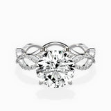 Infinity Band Vintage Style Engagement Ring