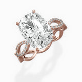 Infinity Band Vintage Style Engagement Ring