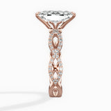 Infinity Band Vintage Style Engagement Ring