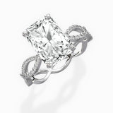Infinity Band Vintage Style Engagement Ring