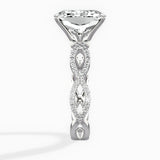 Infinity Band Vintage Style Engagement Ring