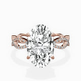 Infinity Band Vintage Style Engagement Ring