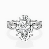 Infinity Band Vintage Style Engagement Ring