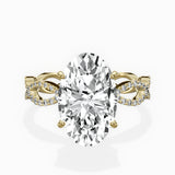 Infinity Band Vintage Style Engagement Ring