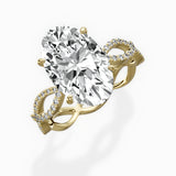 Infinity Band Vintage Style Engagement Ring