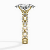 Infinity Band Vintage Style Engagement Ring