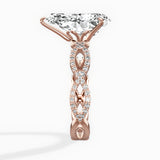 Infinity Band Vintage Style Engagement Ring
