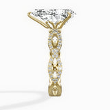 Infinity Band Vintage Style Engagement Ring