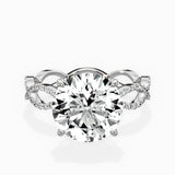 Infinity Band Vintage Style Engagement Ring