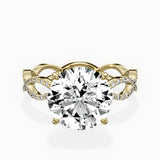 Infinity Band Vintage Style Engagement Ring