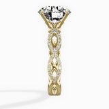 Infinity Band Vintage Style Engagement Ring