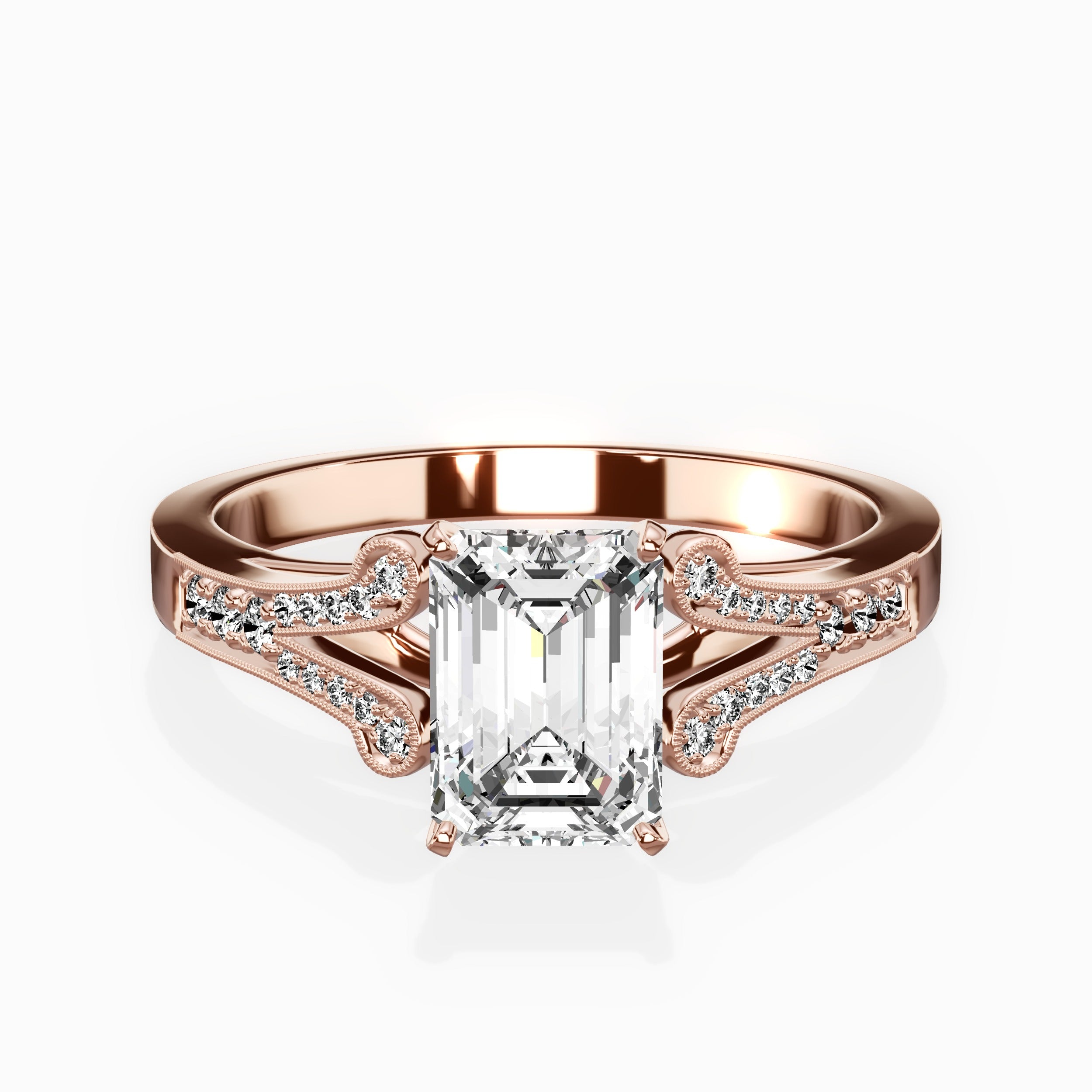 Romantic Vintage Style Engagement Ring