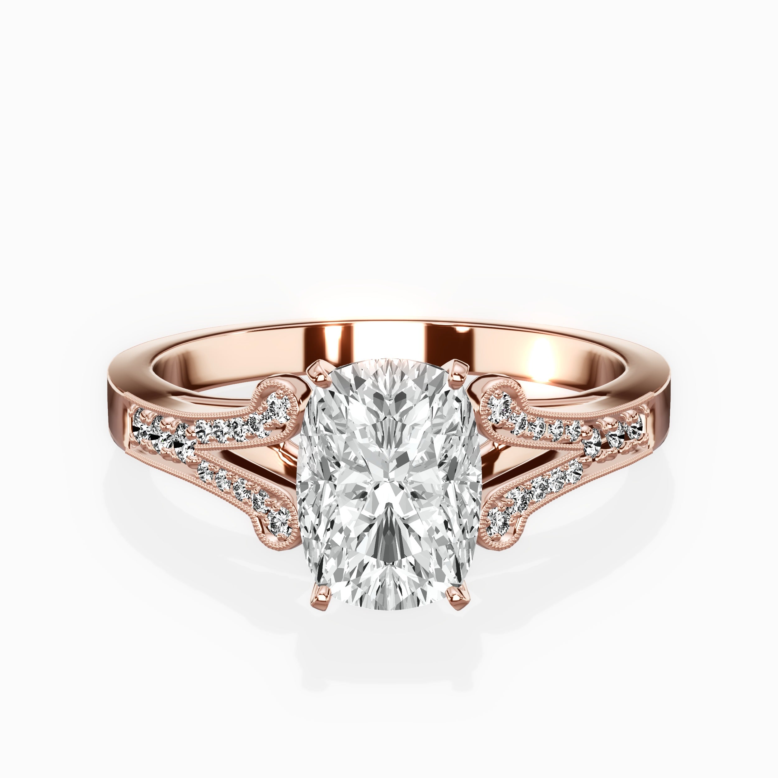 Romantic Vintage Style Engagement Ring