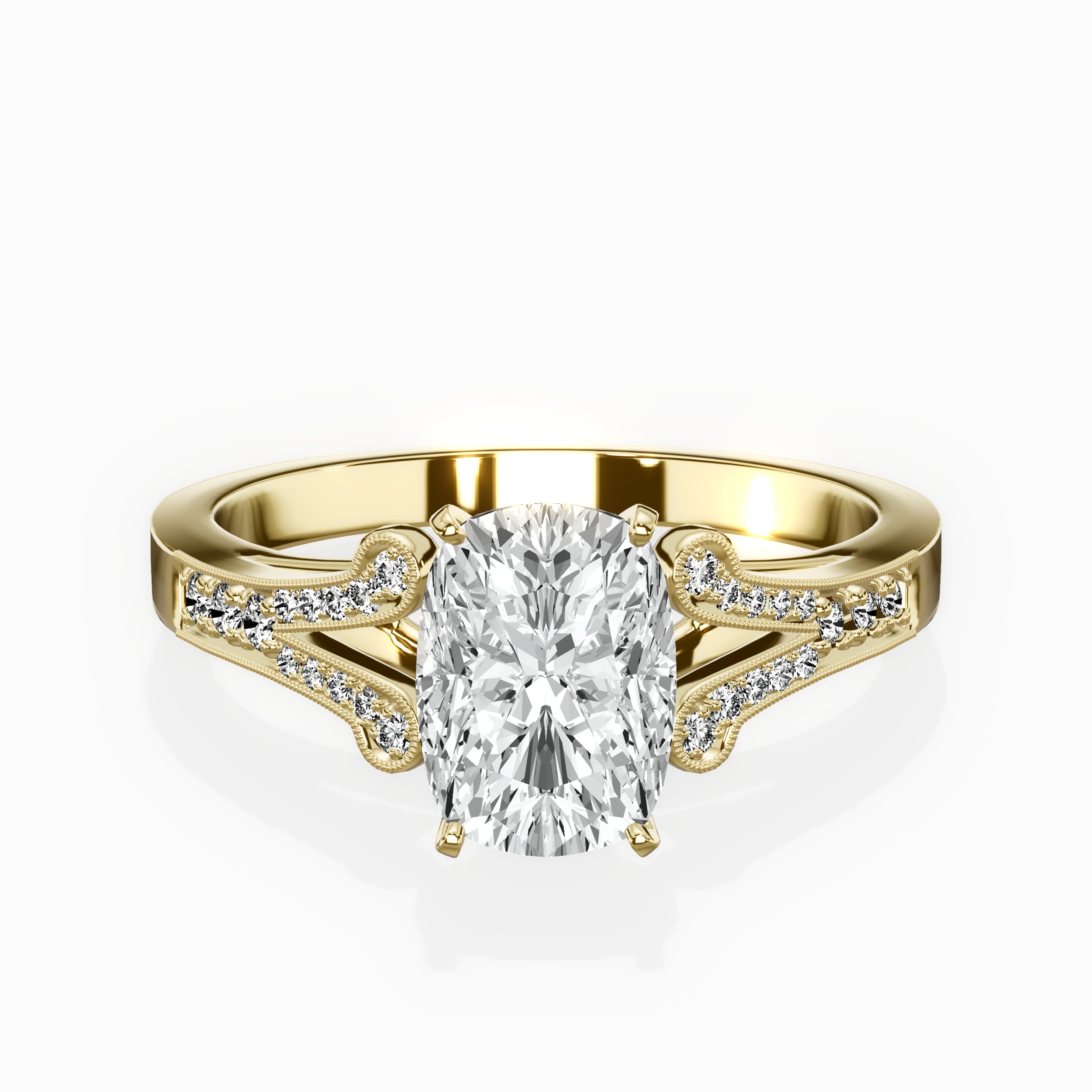 Romantic Vintage Style Engagement Ring
