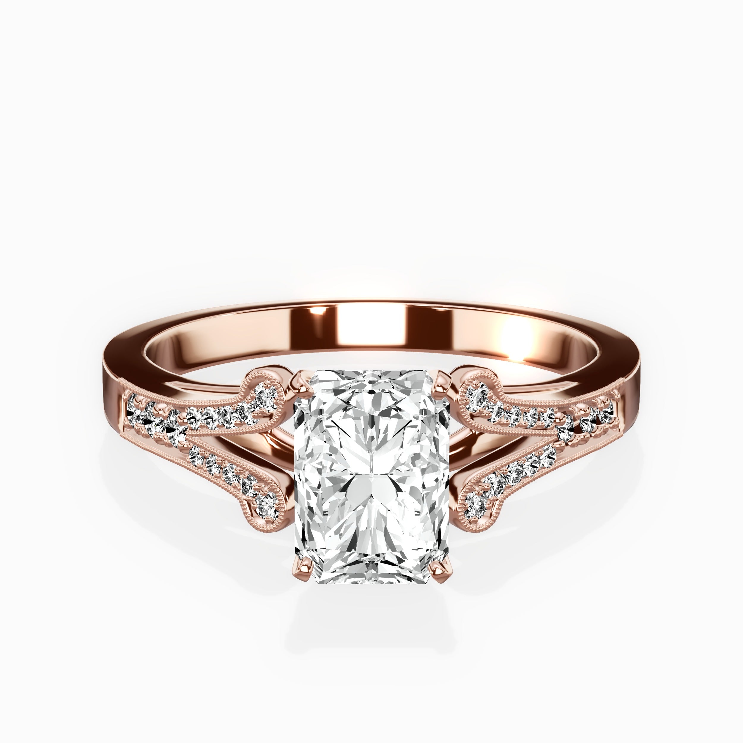 Romantic Vintage Style Engagement Ring