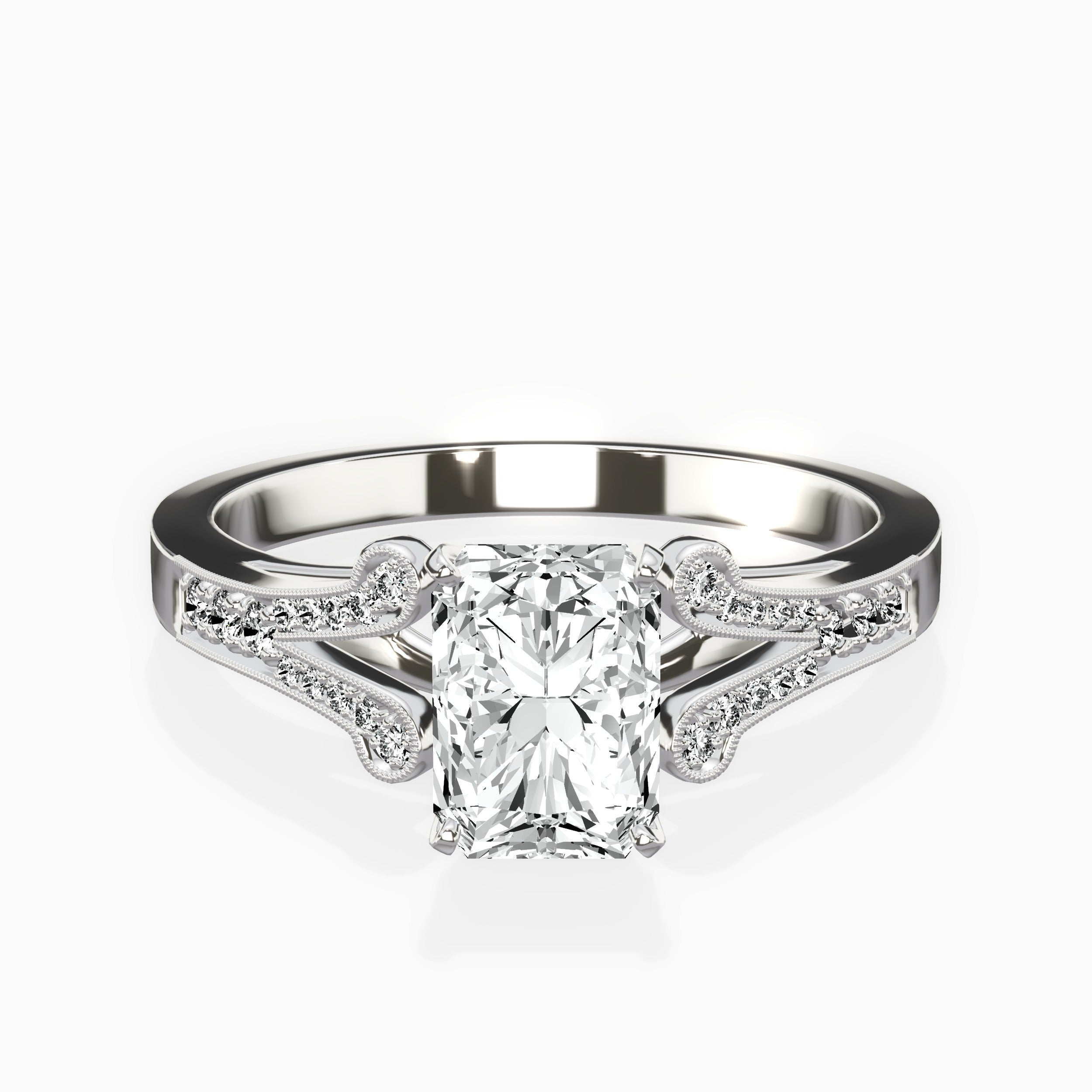 Romantic Vintage Style Engagement Ring