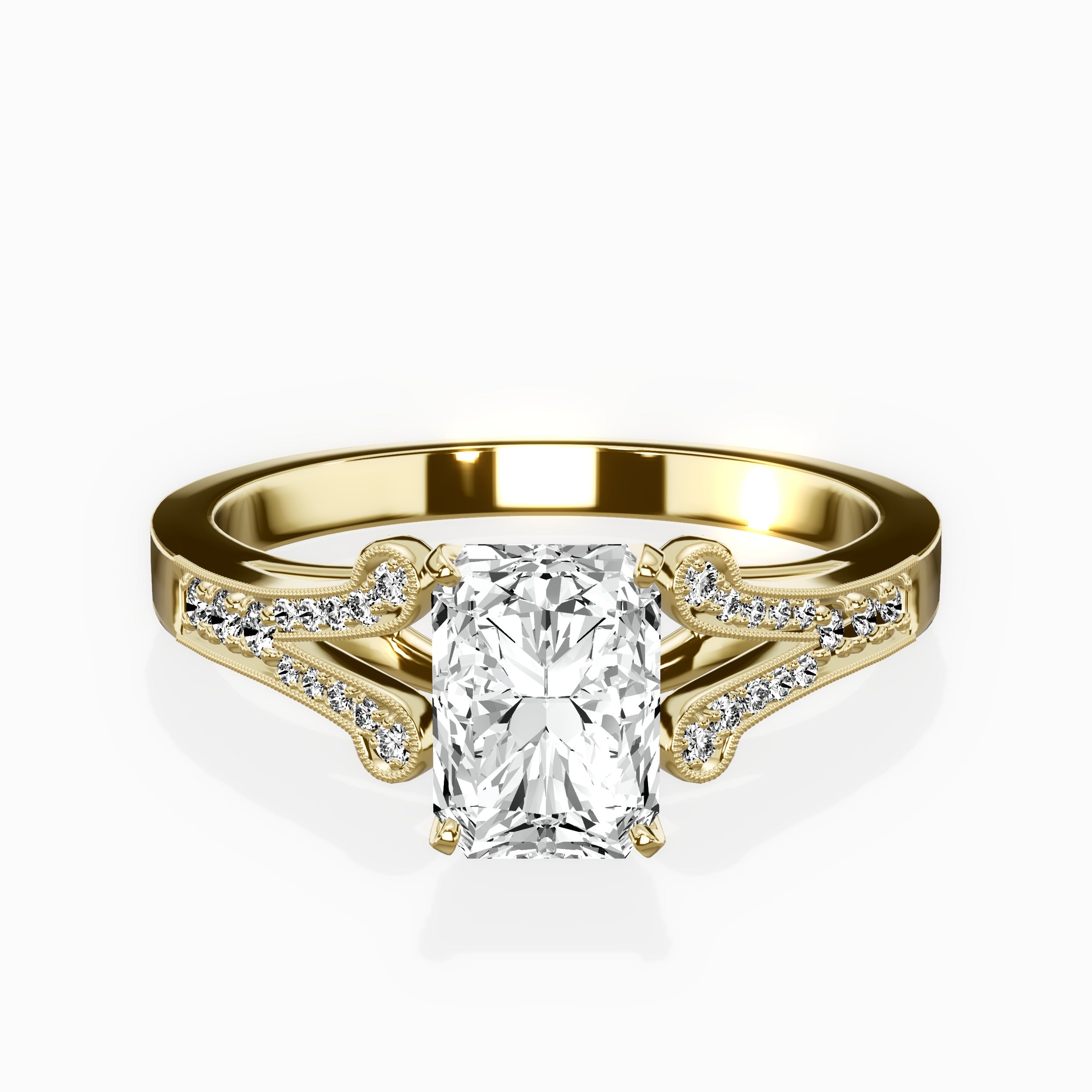 Romantic Vintage Style Engagement Ring