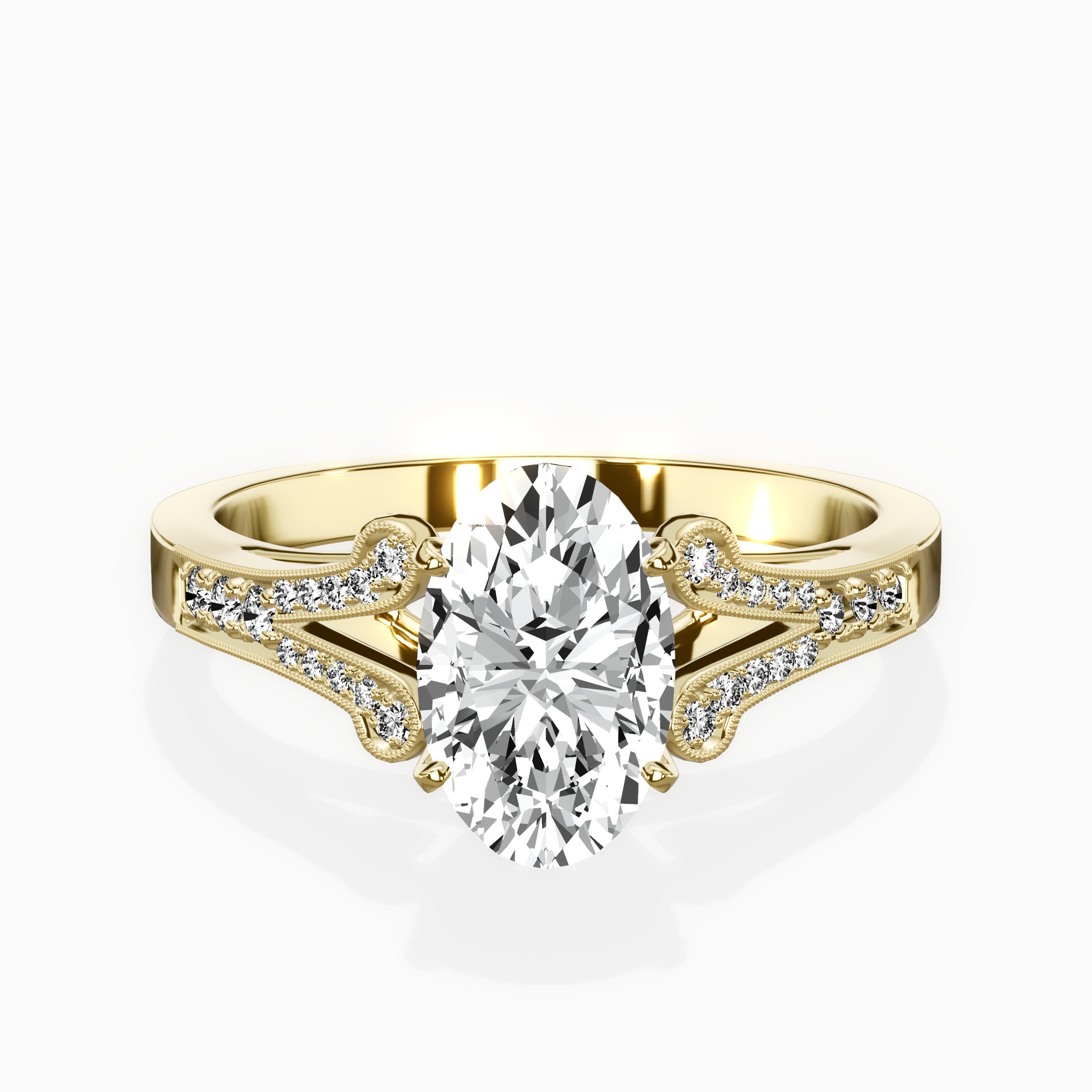 Romantic Vintage Style Engagement Ring