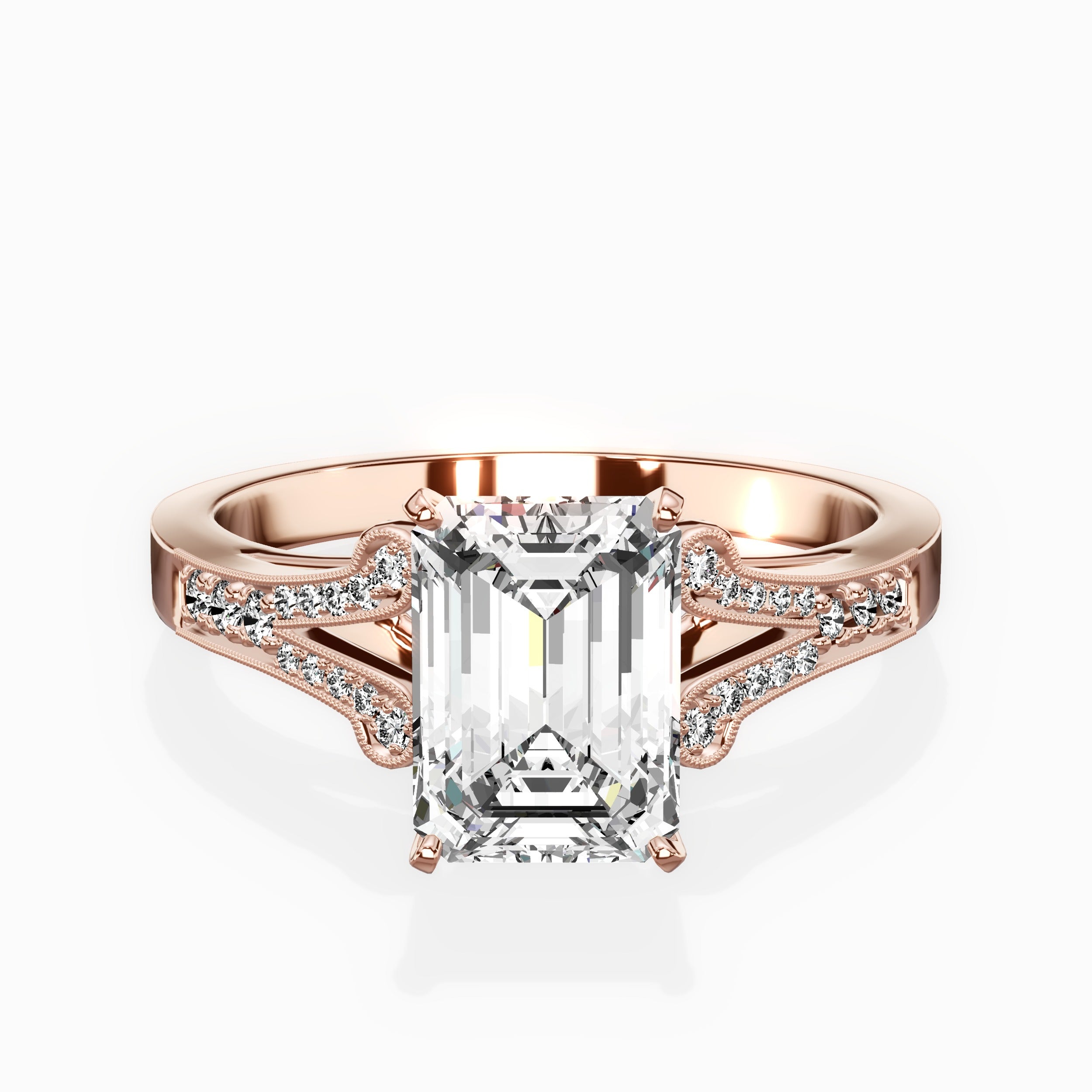 Romantic Vintage Style Engagement Ring