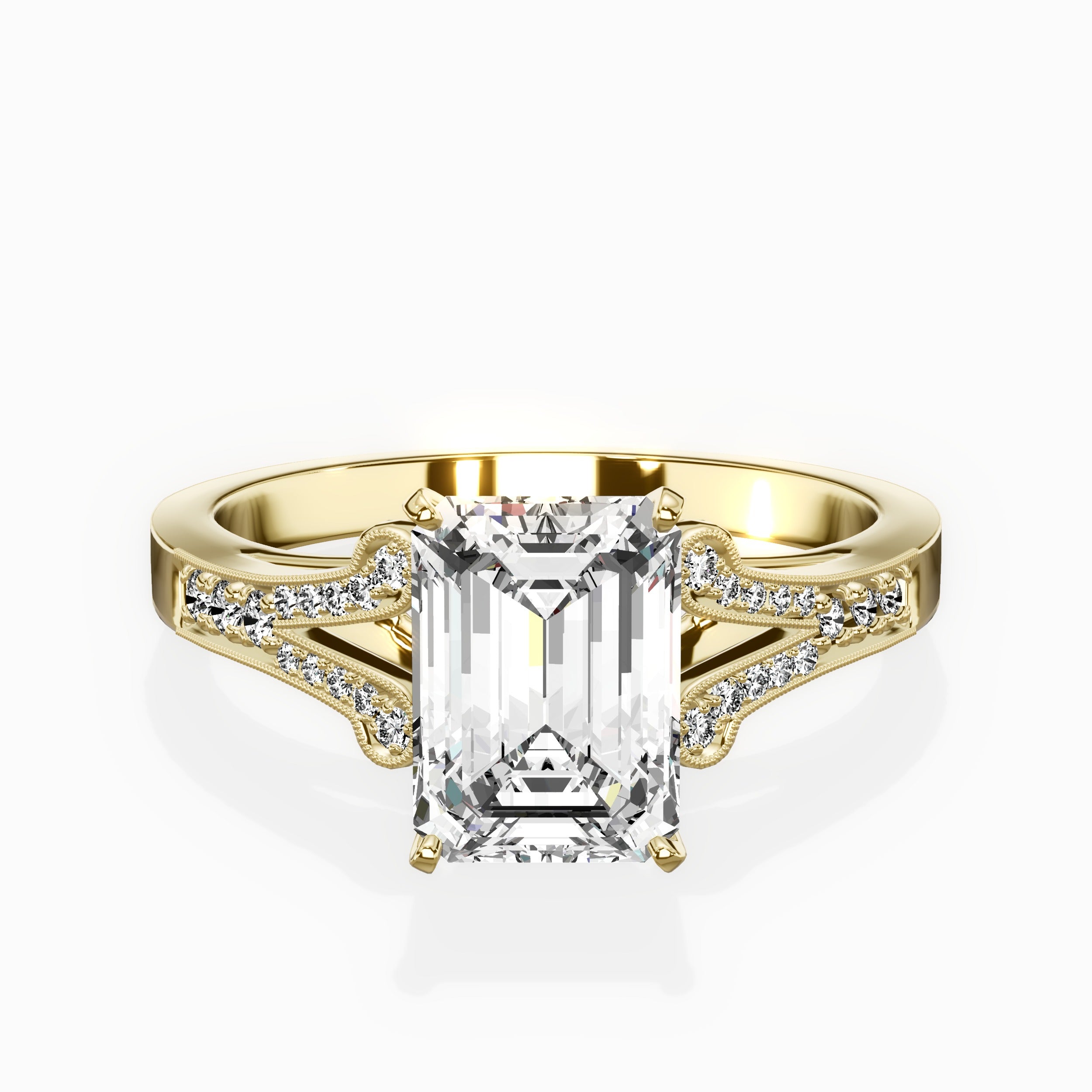 Romantic Vintage Style Engagement Ring