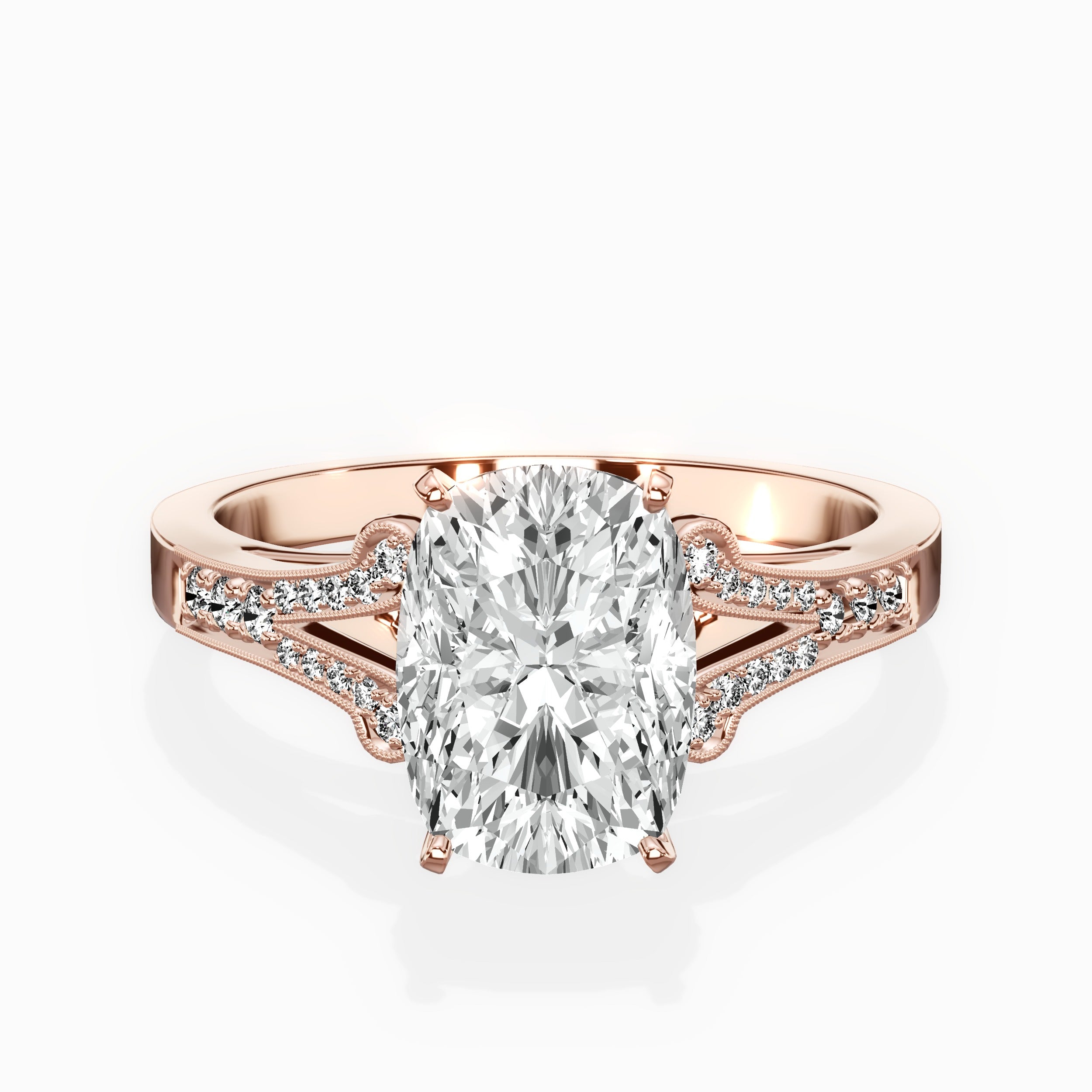 Romantic Vintage Style Engagement Ring