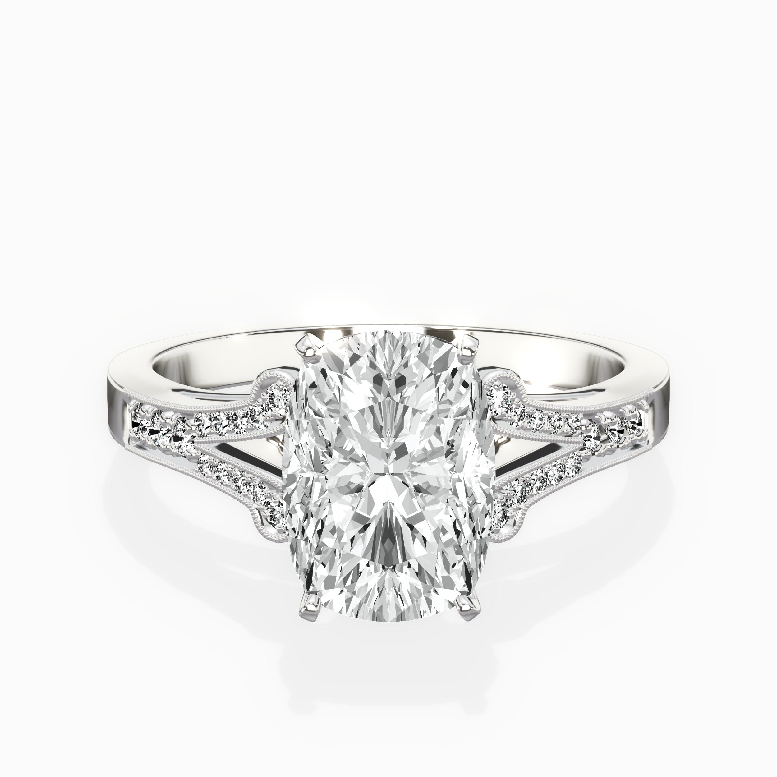 Romantic Vintage Style Engagement Ring