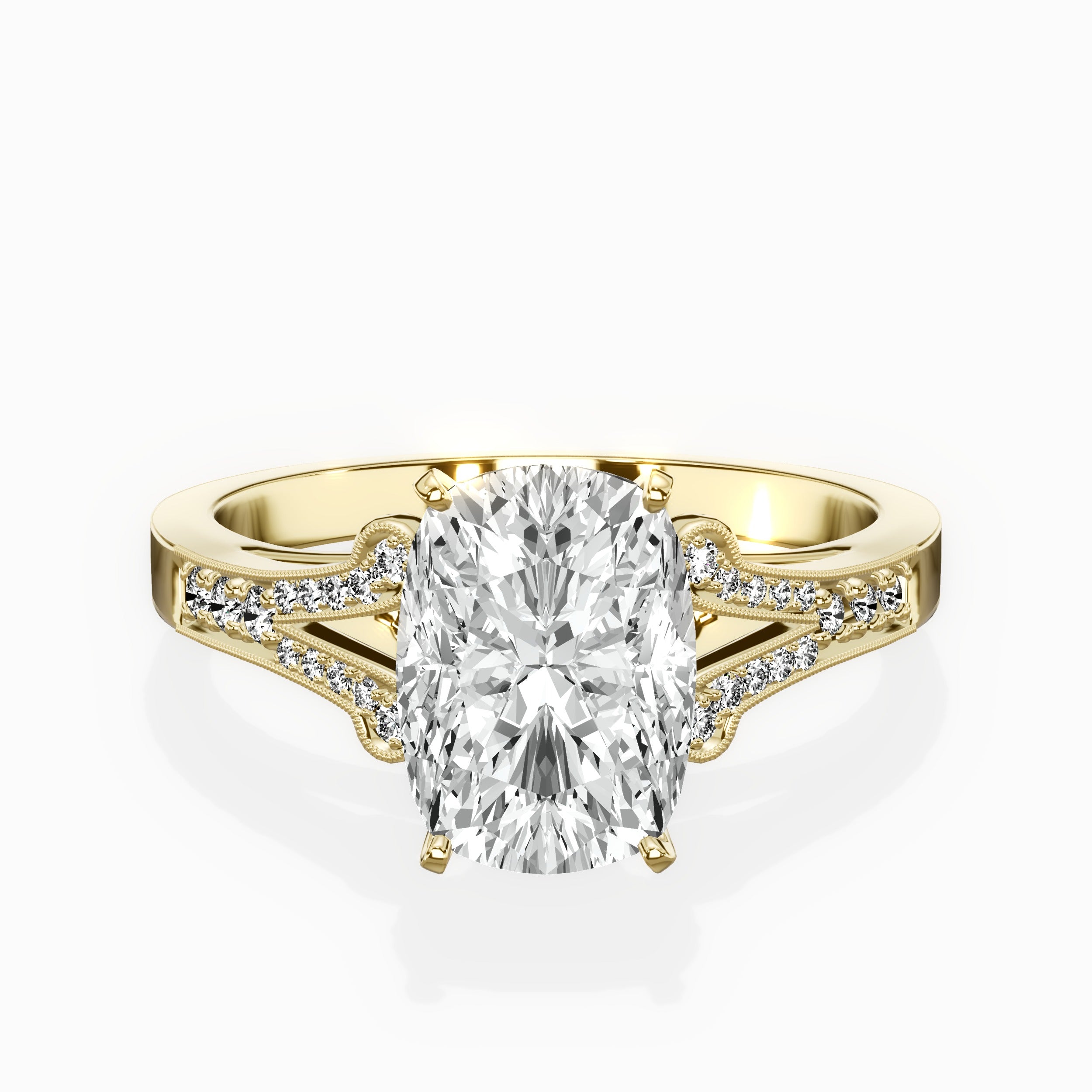 Romantic Vintage Style Engagement Ring