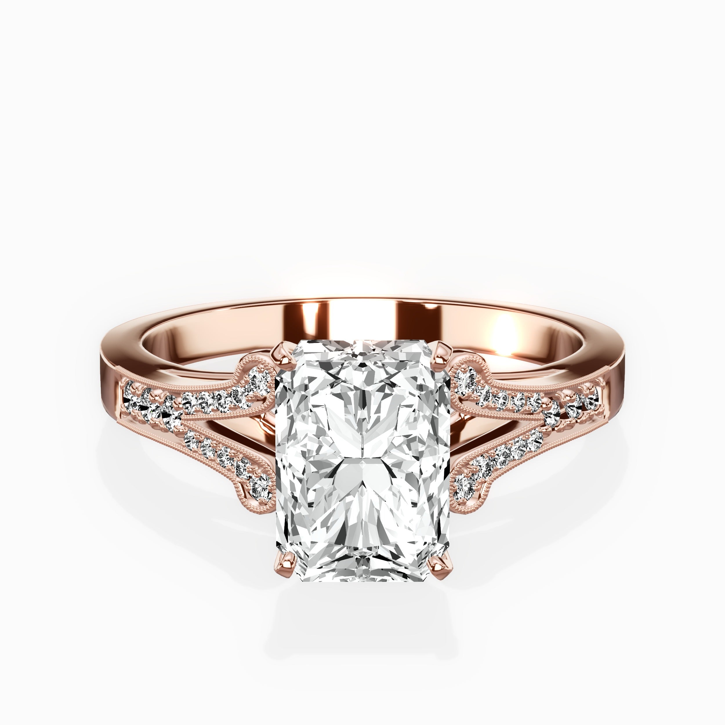 Romantic Vintage Style Engagement Ring