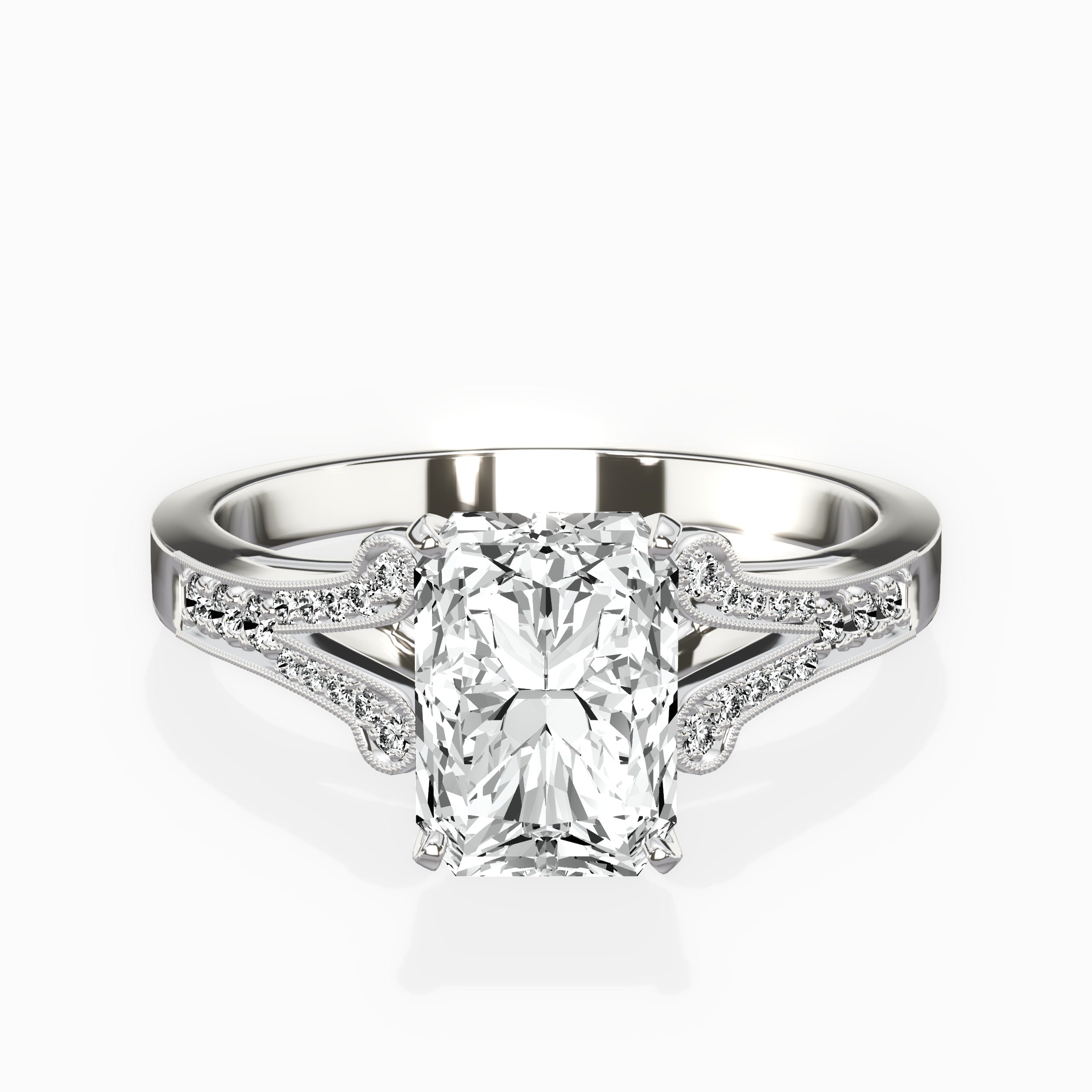 Romantic Vintage Style Engagement Ring