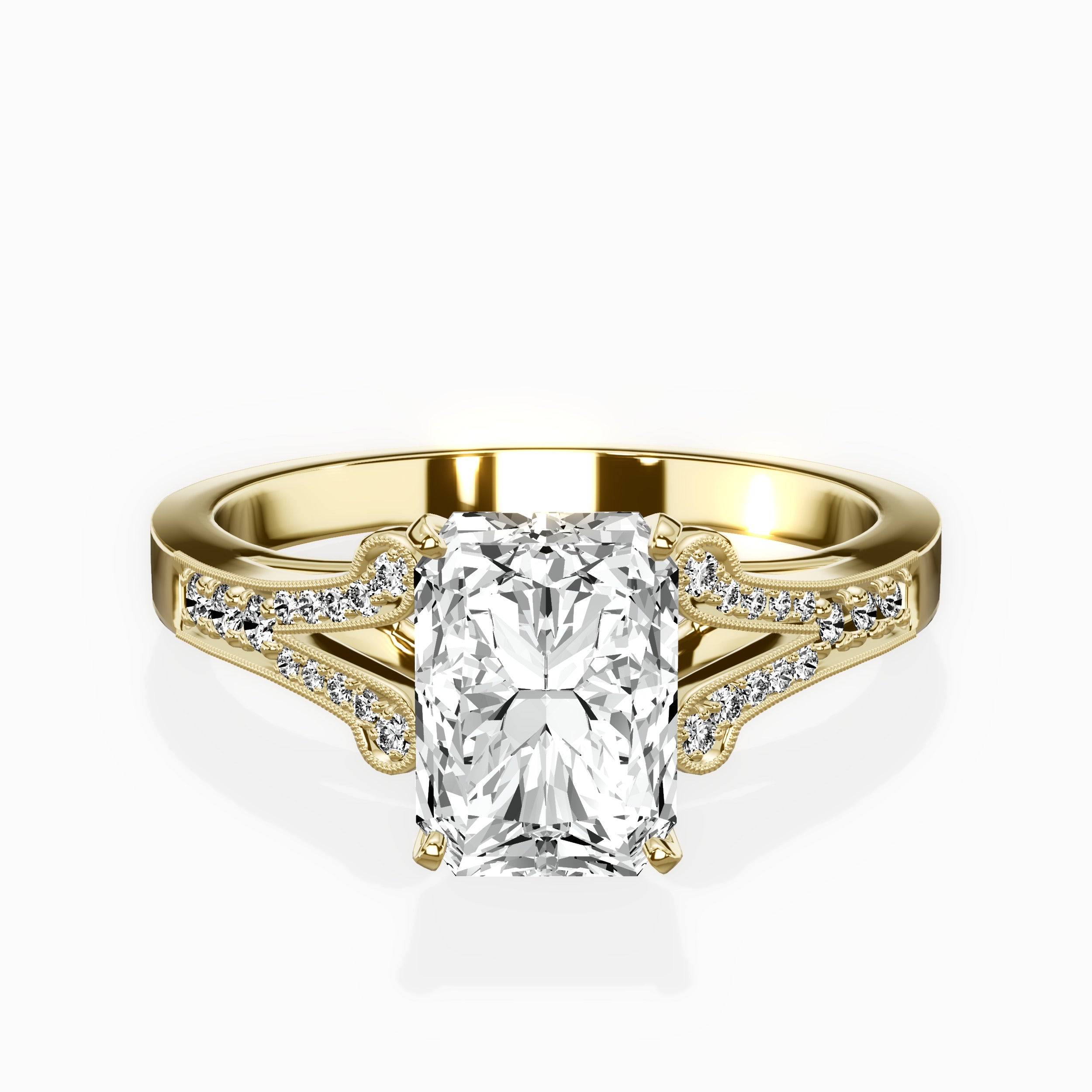 Romantic Vintage Style Engagement Ring