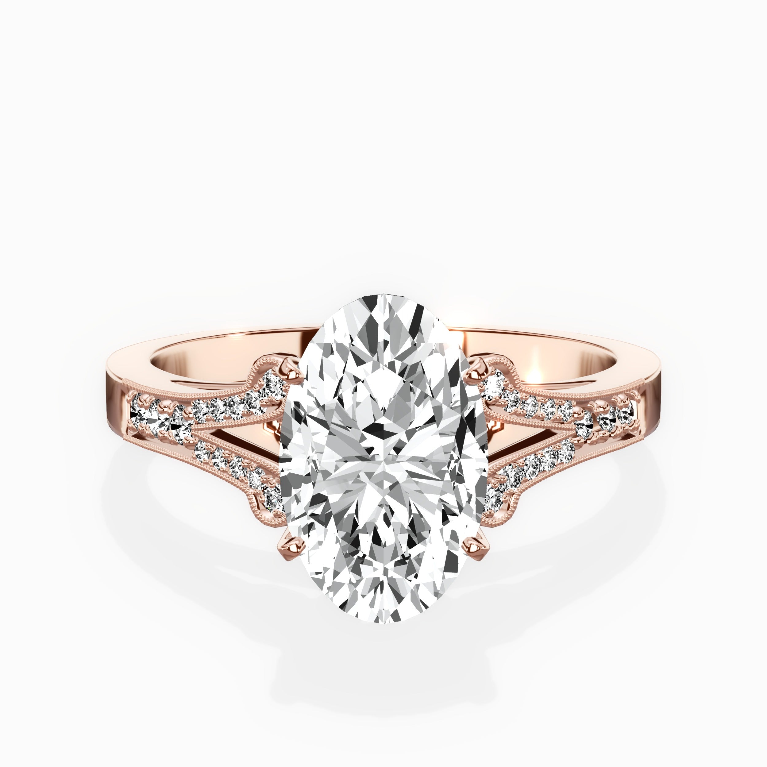 Romantic Vintage Style Engagement Ring