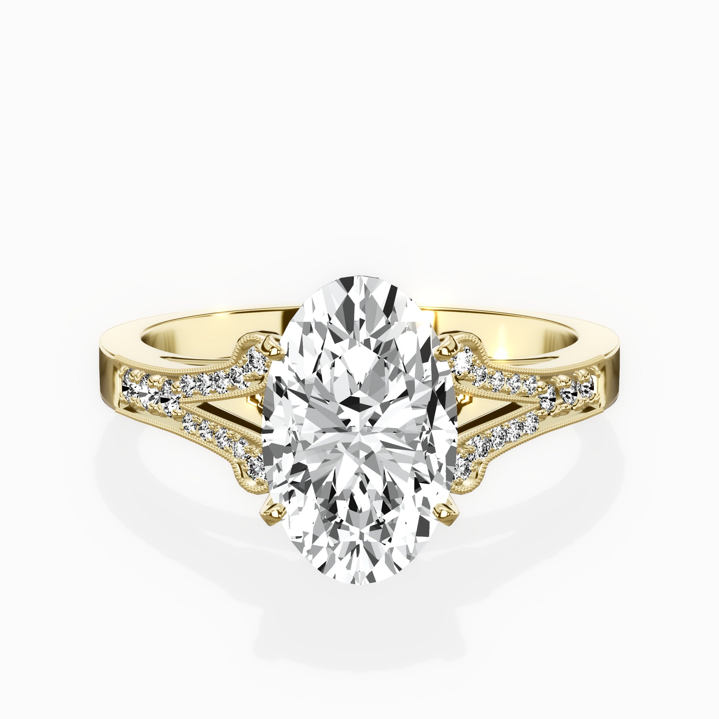 Romantic Vintage Style Engagement Ring