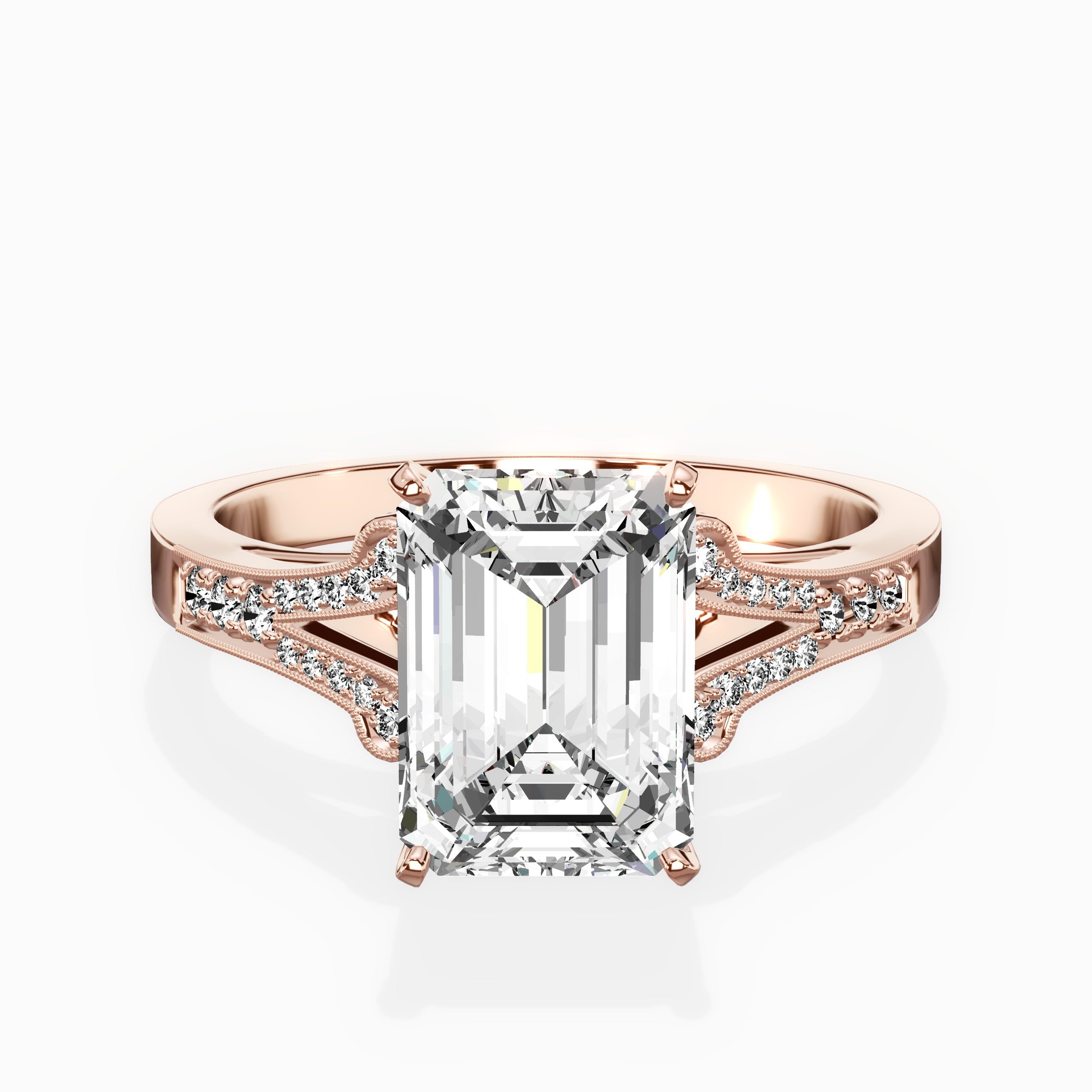 Romantic Vintage Style Engagement Ring