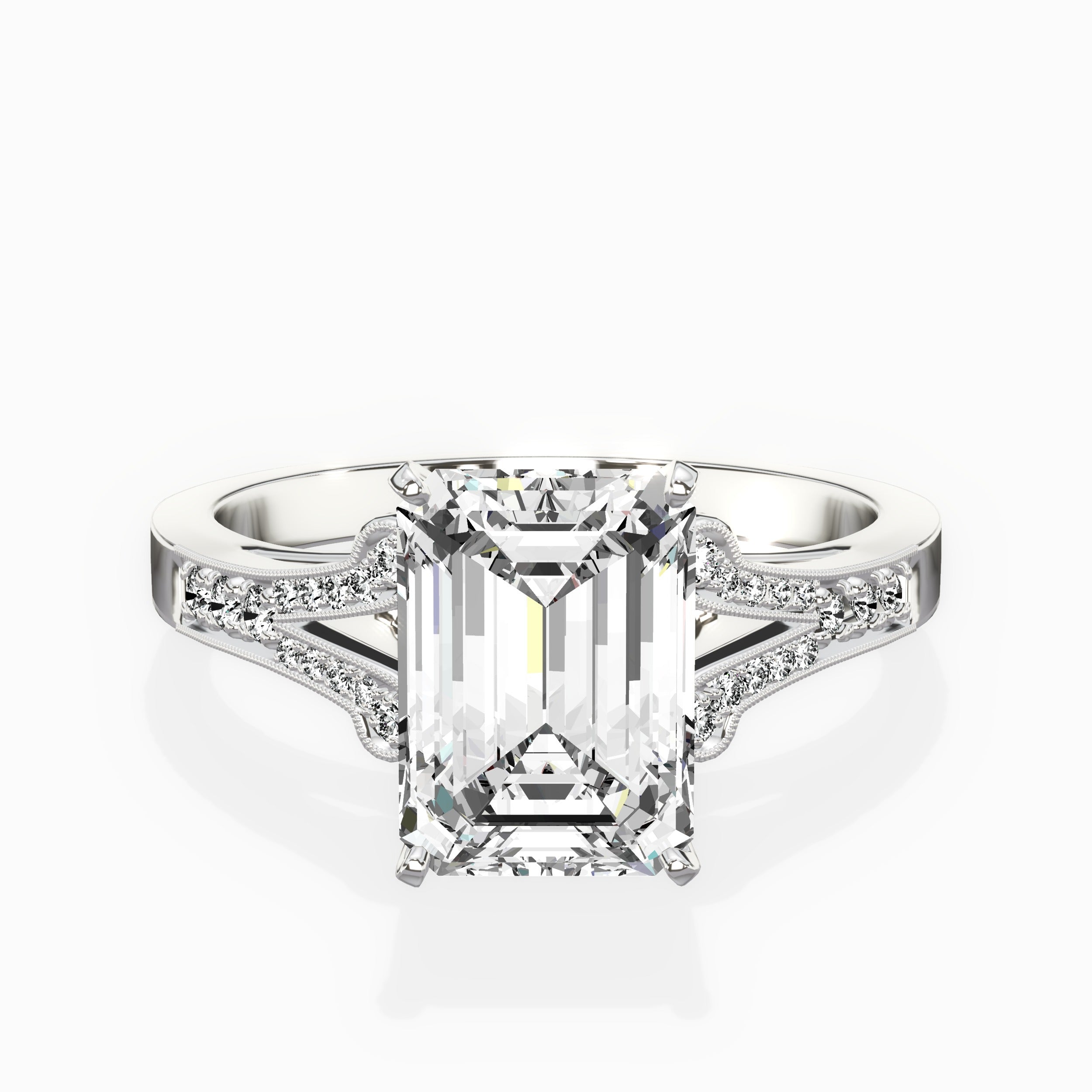 Romantic Vintage Style Engagement Ring