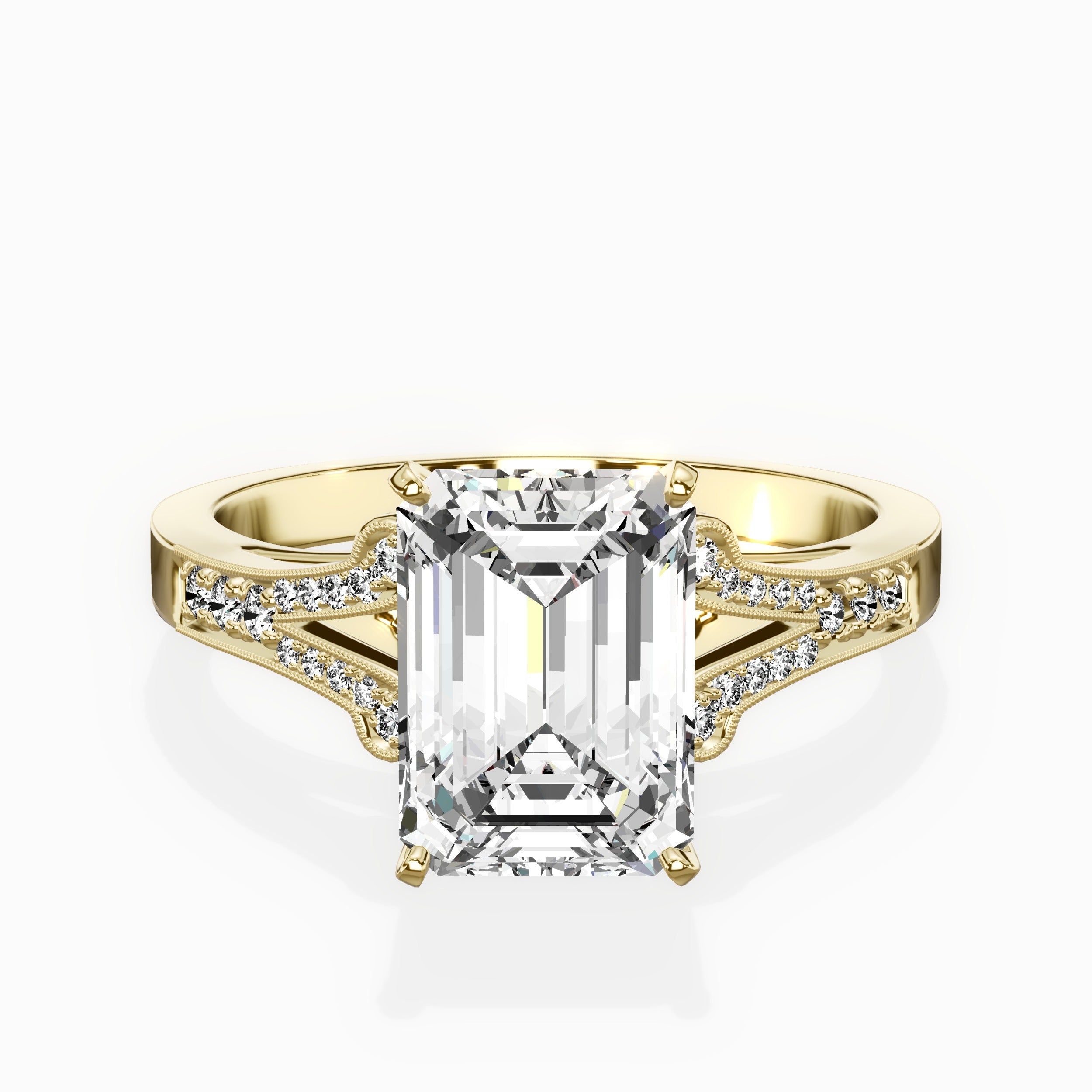 Romantic Vintage Style Engagement Ring