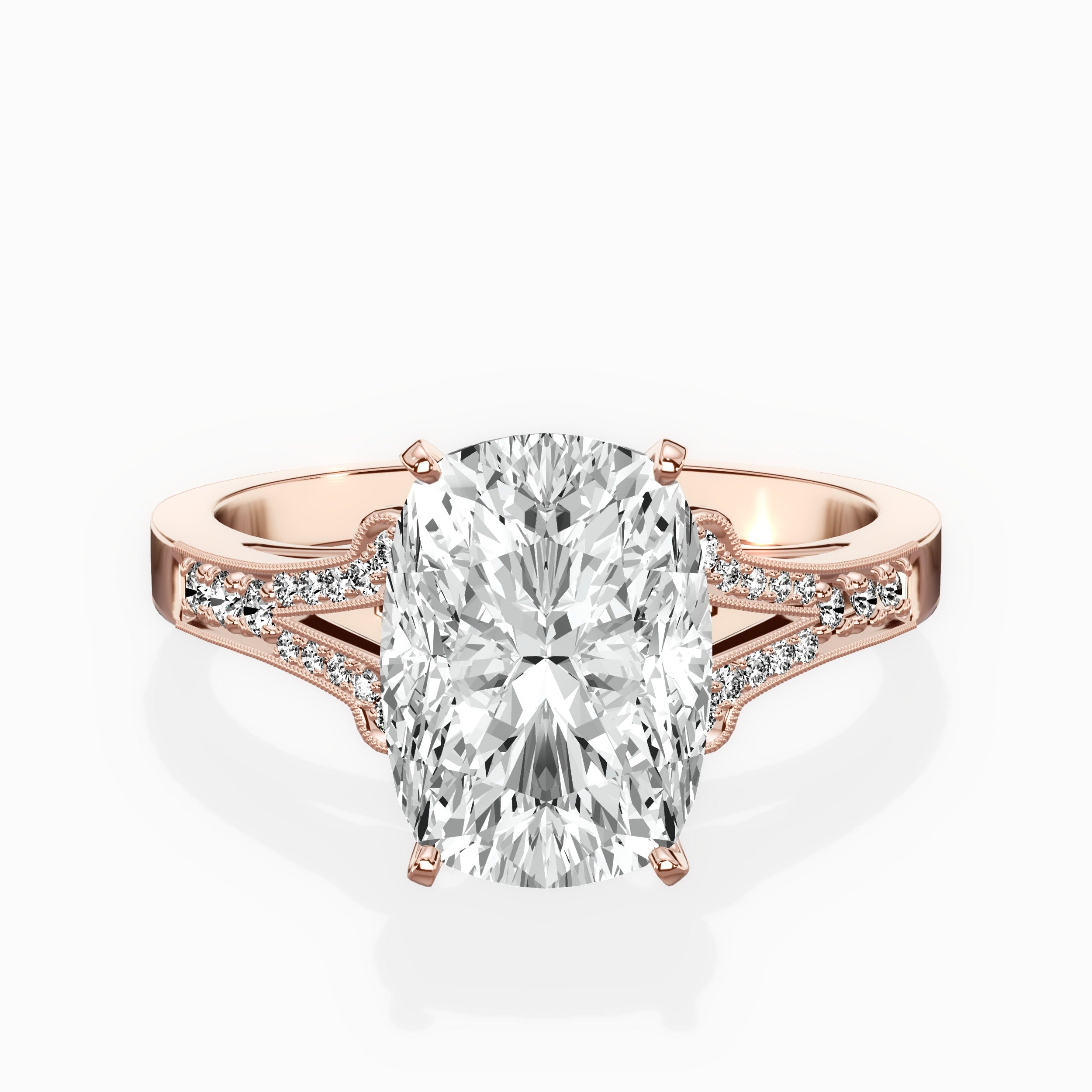 Romantic Vintage Style Engagement Ring