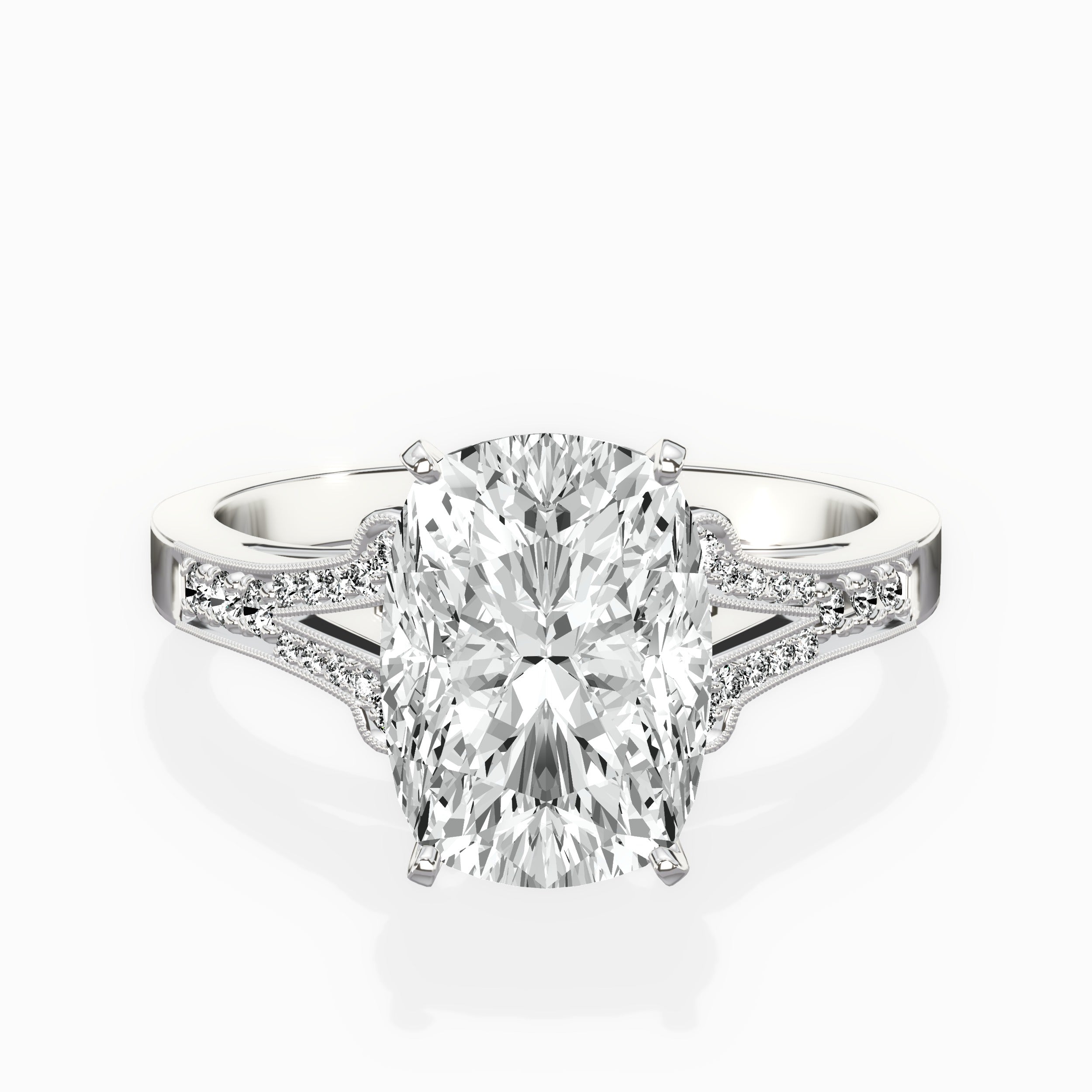Romantic Vintage Style Engagement Ring