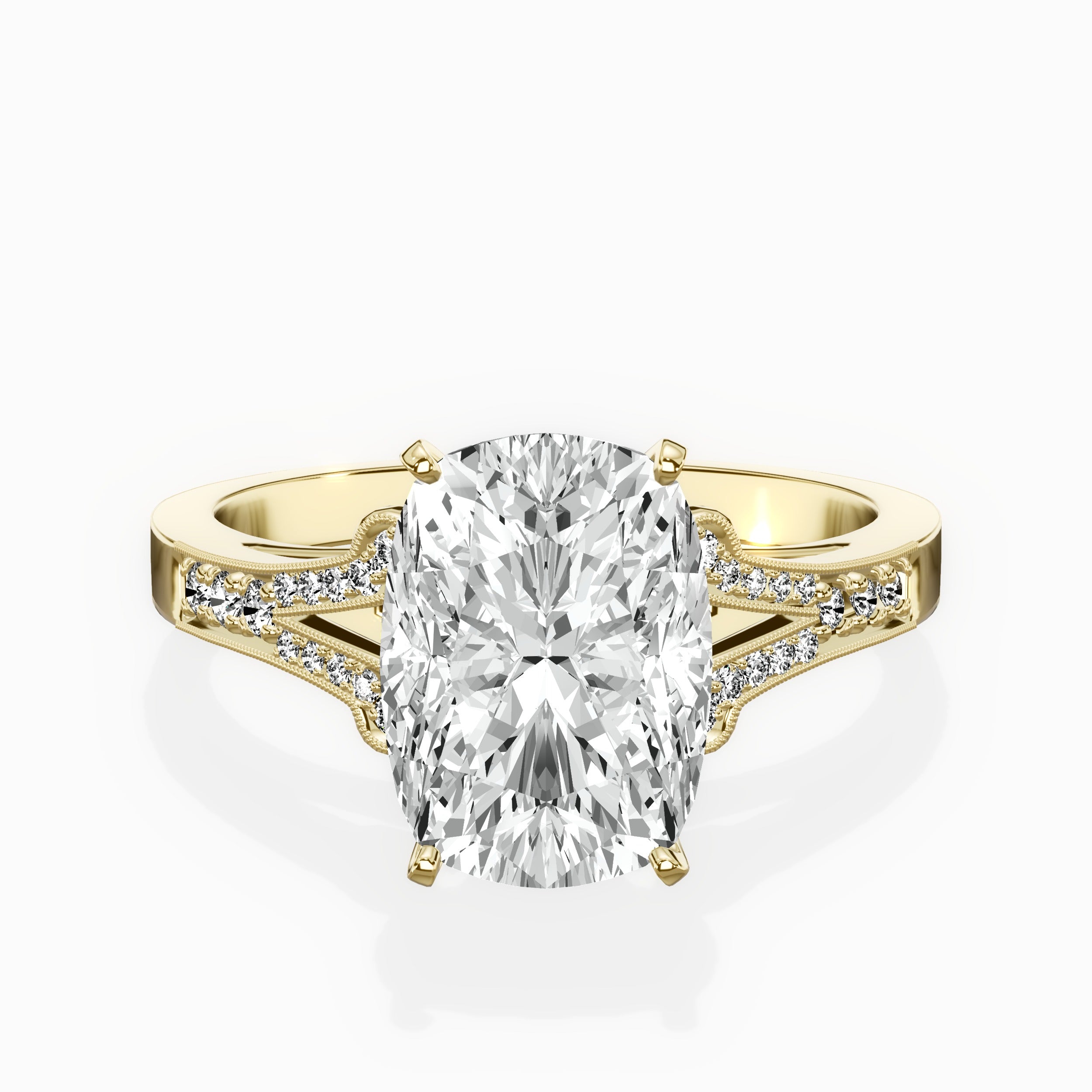 Romantic Vintage Style Engagement Ring