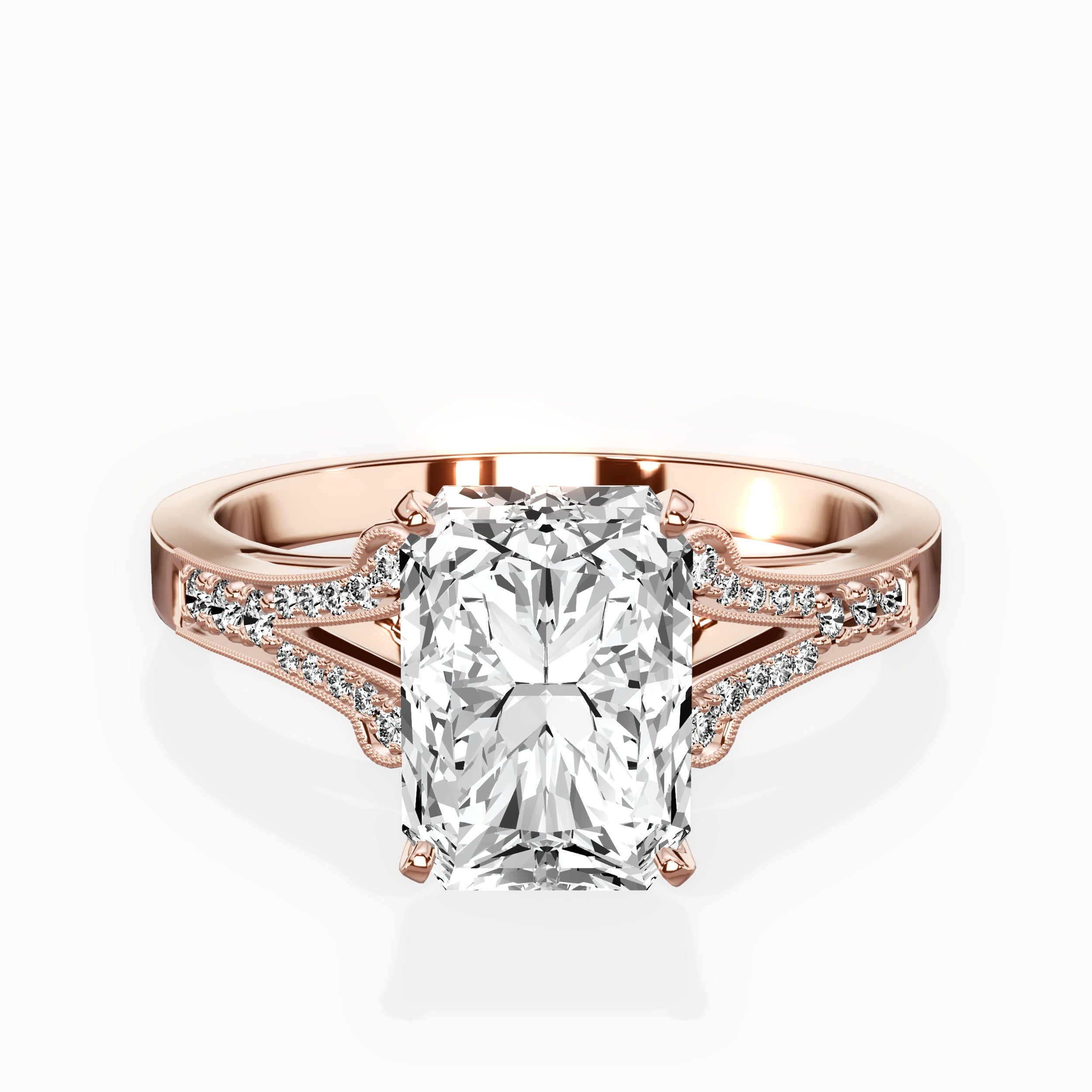 Romantic Vintage Style Engagement Ring
