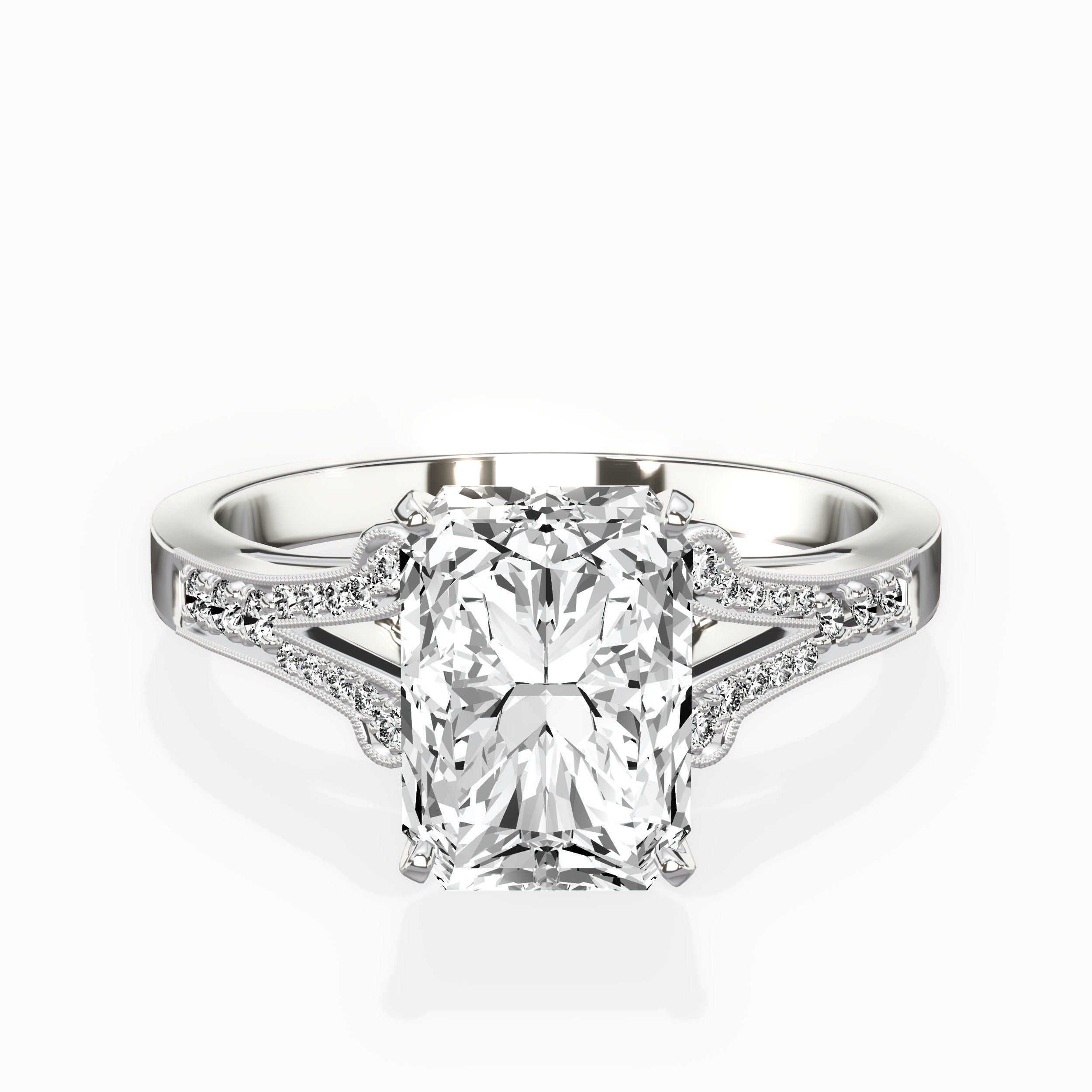 Romantic Vintage Style Engagement Ring