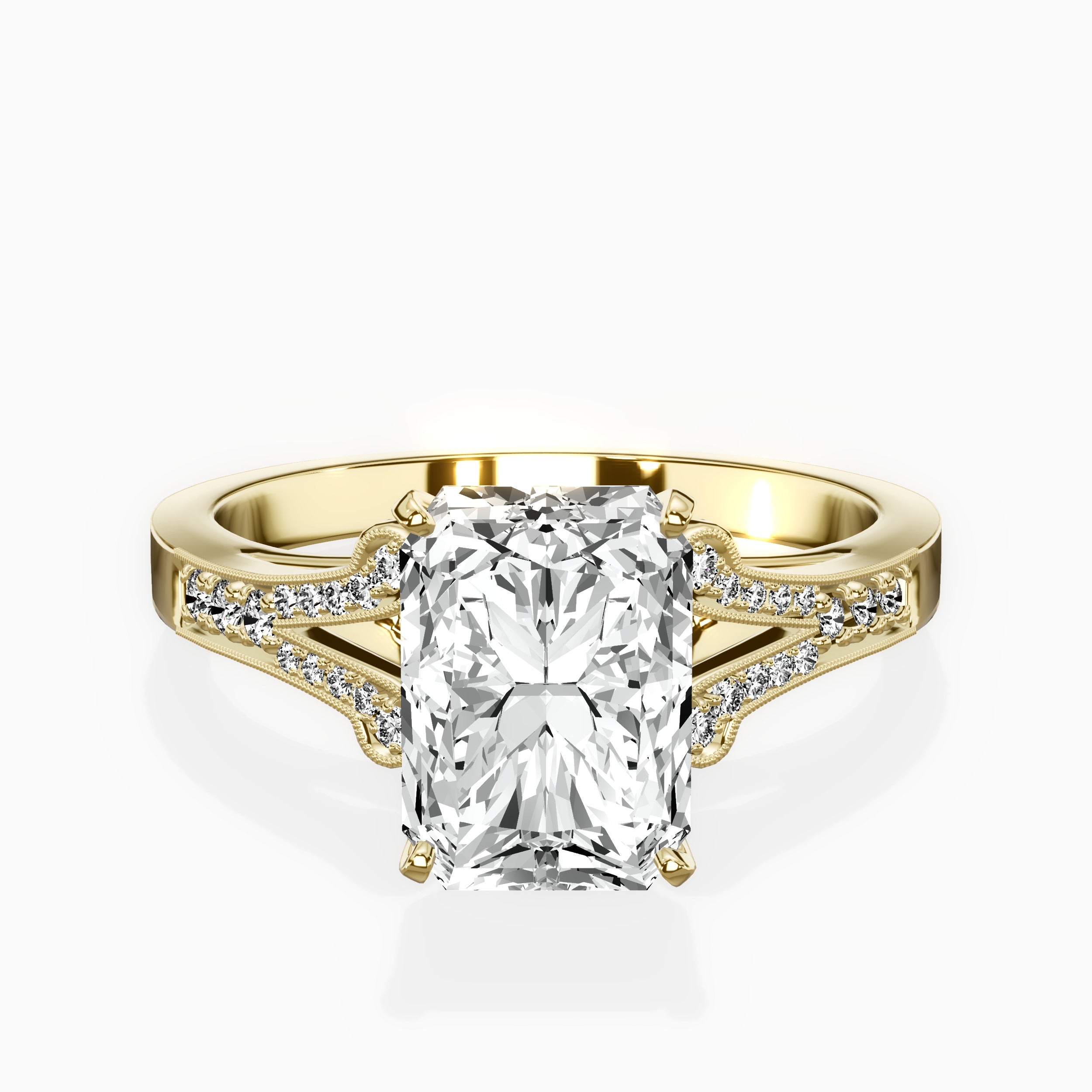 Romantic Vintage Style Engagement Ring