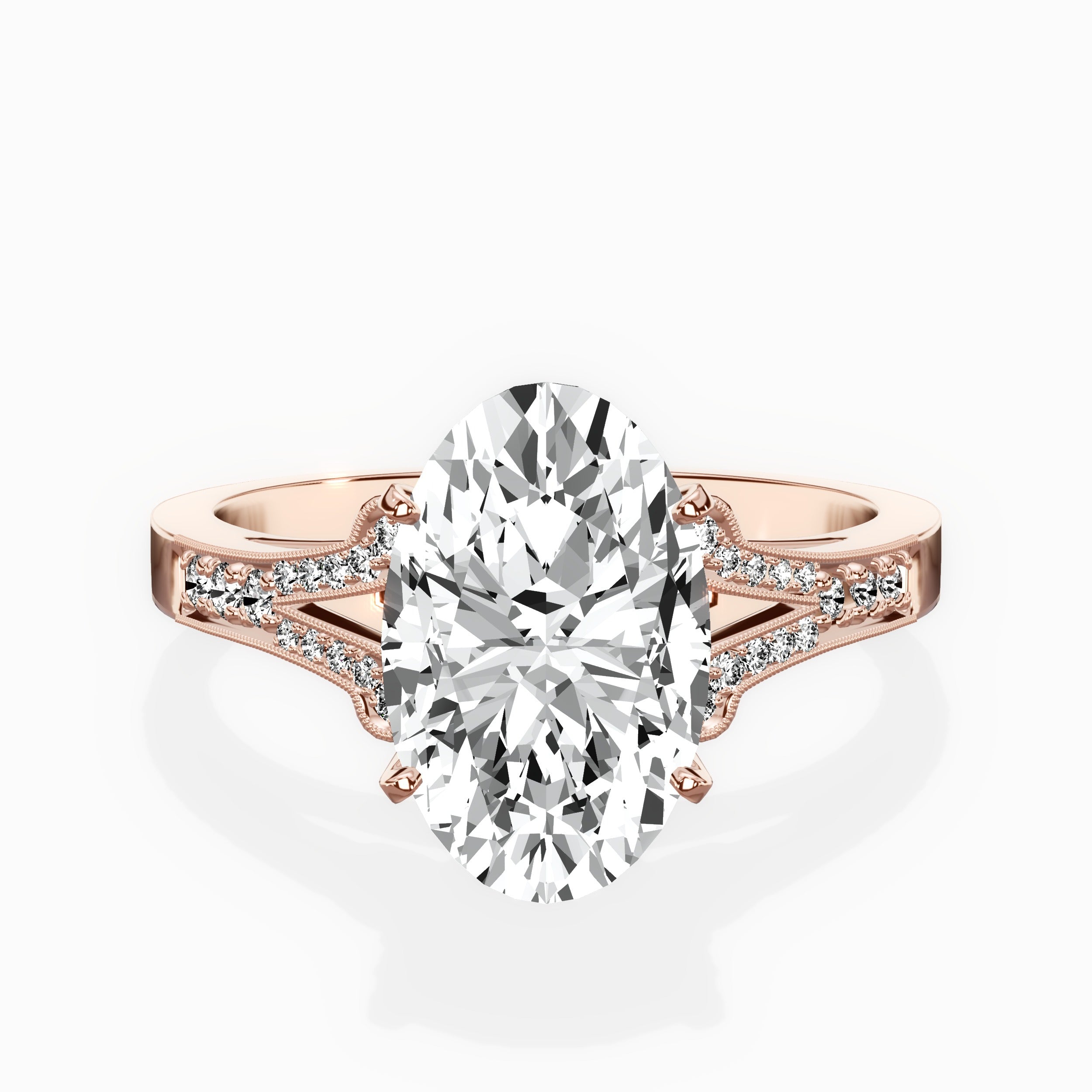 Romantic Vintage Style Engagement Ring