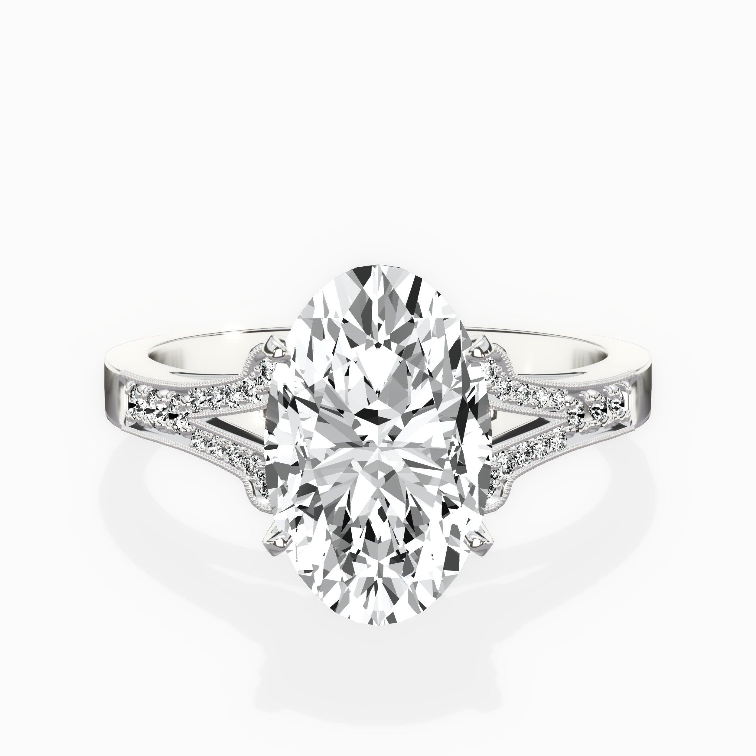 Romantic Vintage Style Engagement Ring
