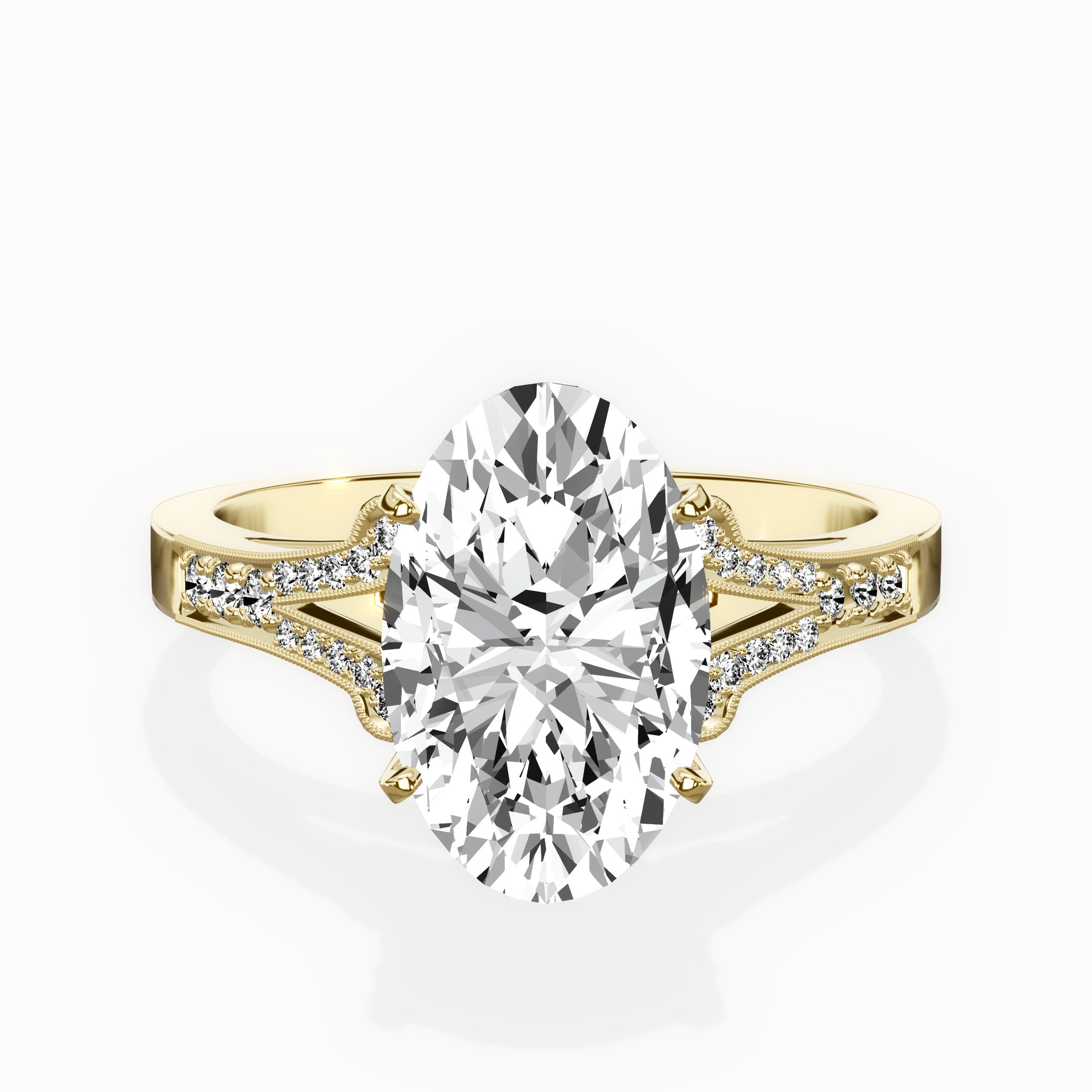 Romantic Vintage Style Engagement Ring