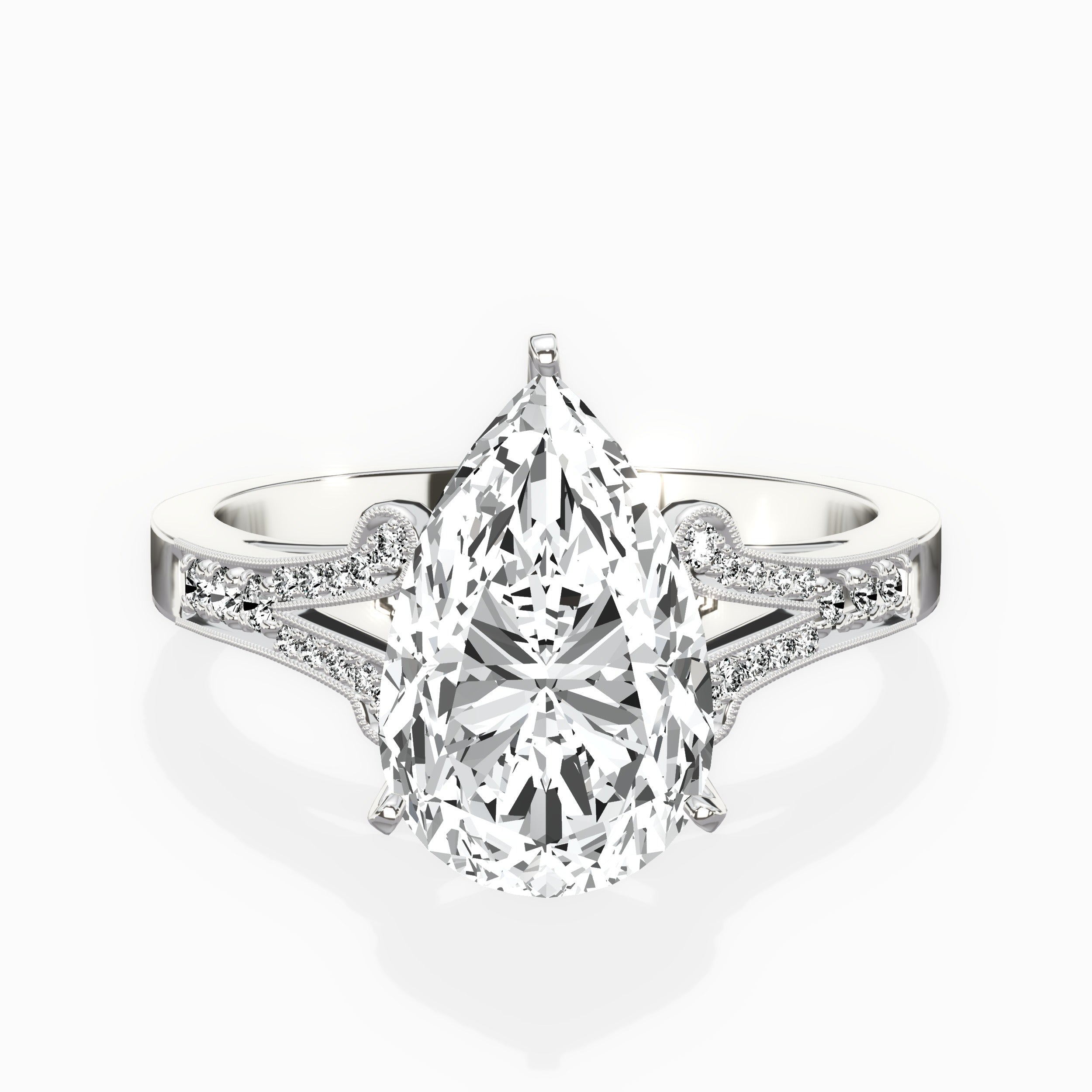 Romantic Vintage Style Engagement Ring