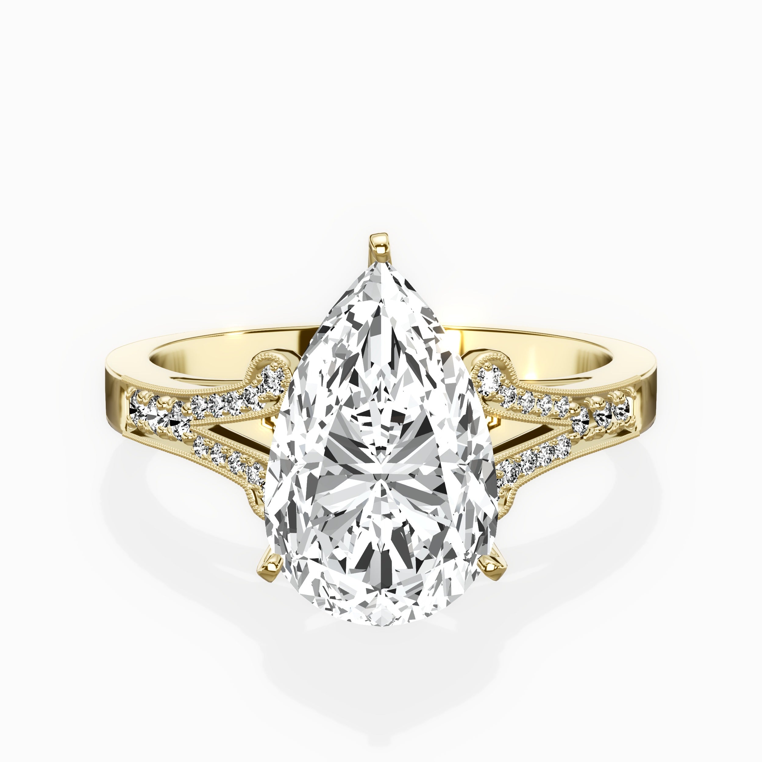 Romantic Vintage Style Engagement Ring